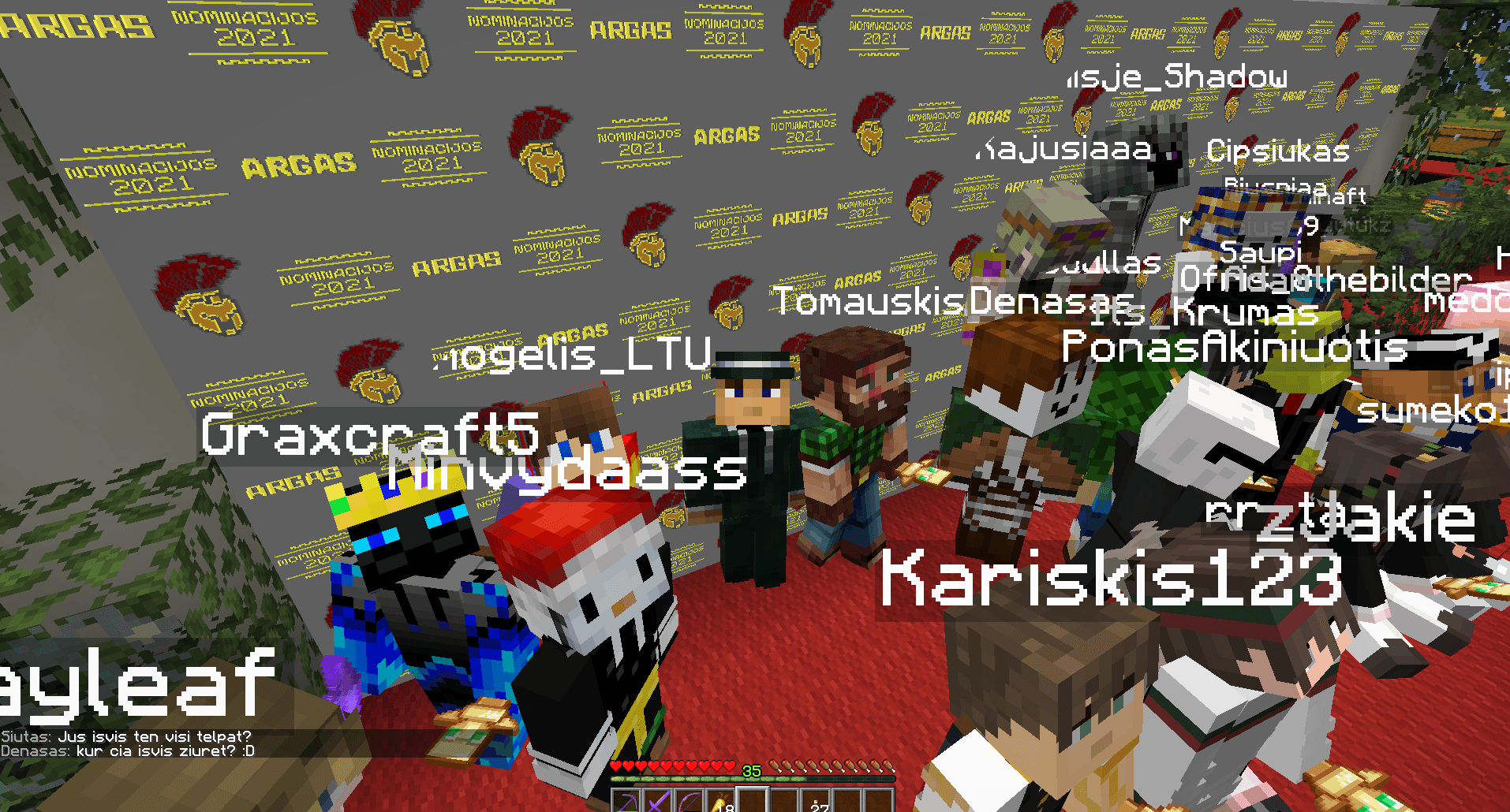 Argas 2021 nominacijos